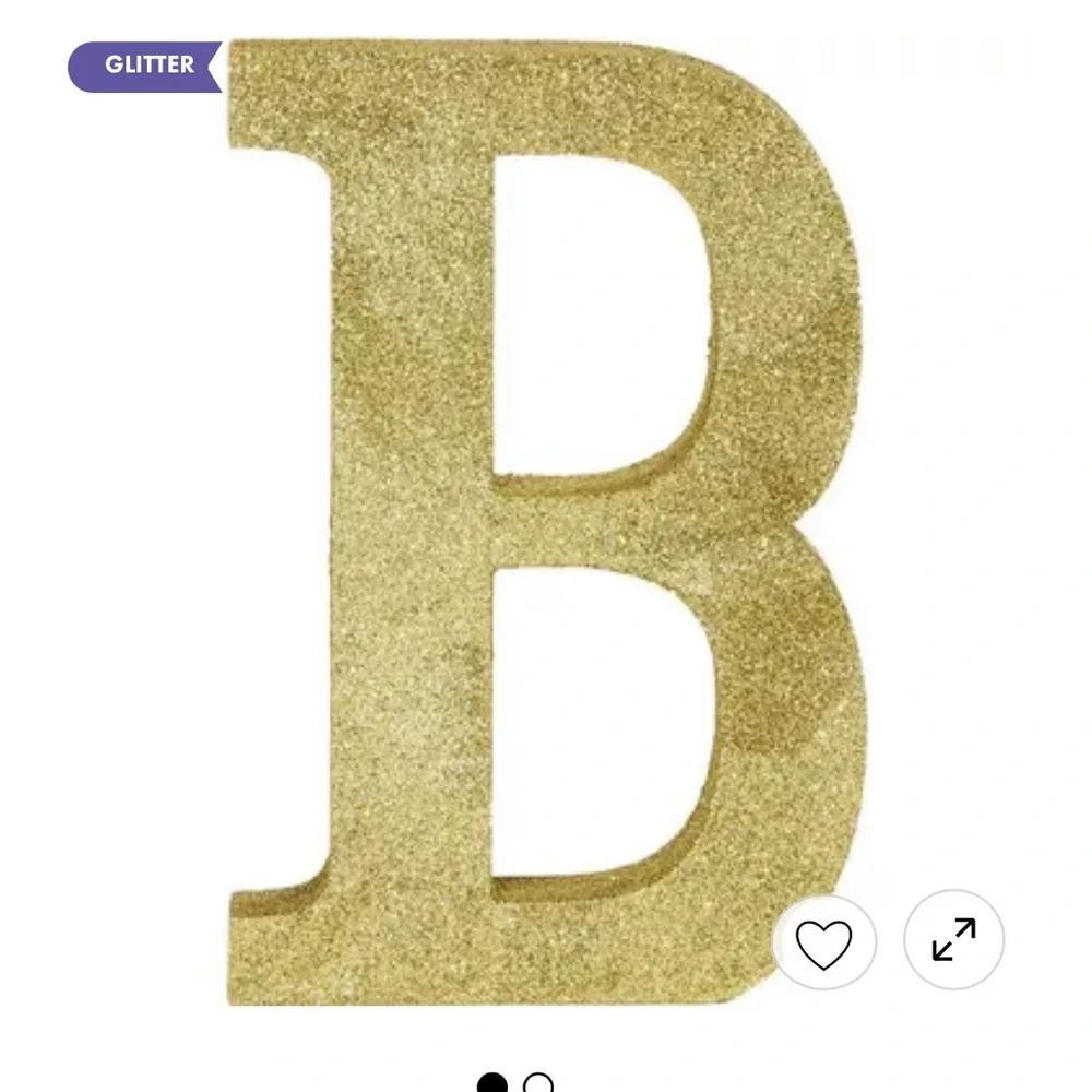 Gold Glitter Letters - Picture 16 of 16